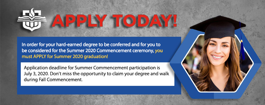 Summer 2020 Commencement Information