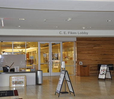 Fikes Library Entrance