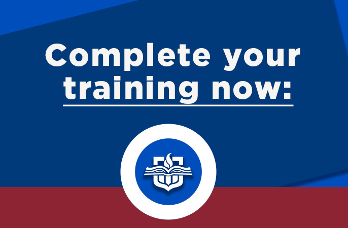 Complete your training now.