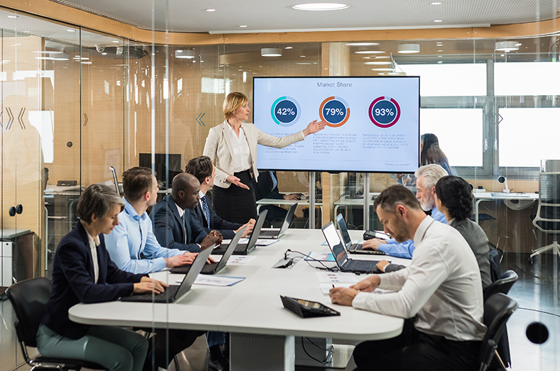 diverse group of individuals in small group discussions