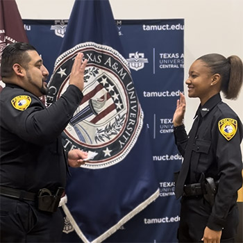 A&M-Central Texas Grad Sworn In as Newest Member of University Police Department