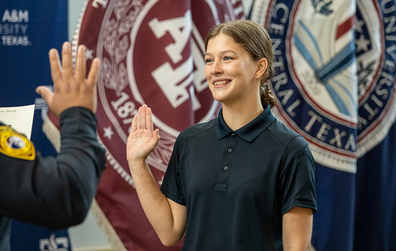 Officer Phyllis Shaffer assumed her new role as Communications Officer at the Texas A&M University-Central Texas University Police Department