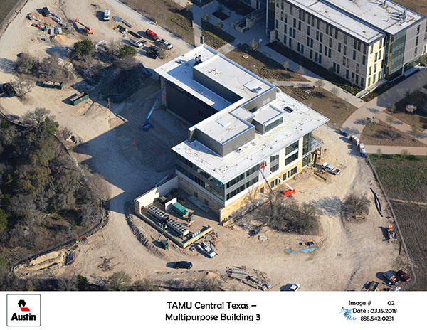 A photo of Heritage Building from drone view 