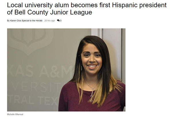A&M-CT alumna Michelle Villarreal
