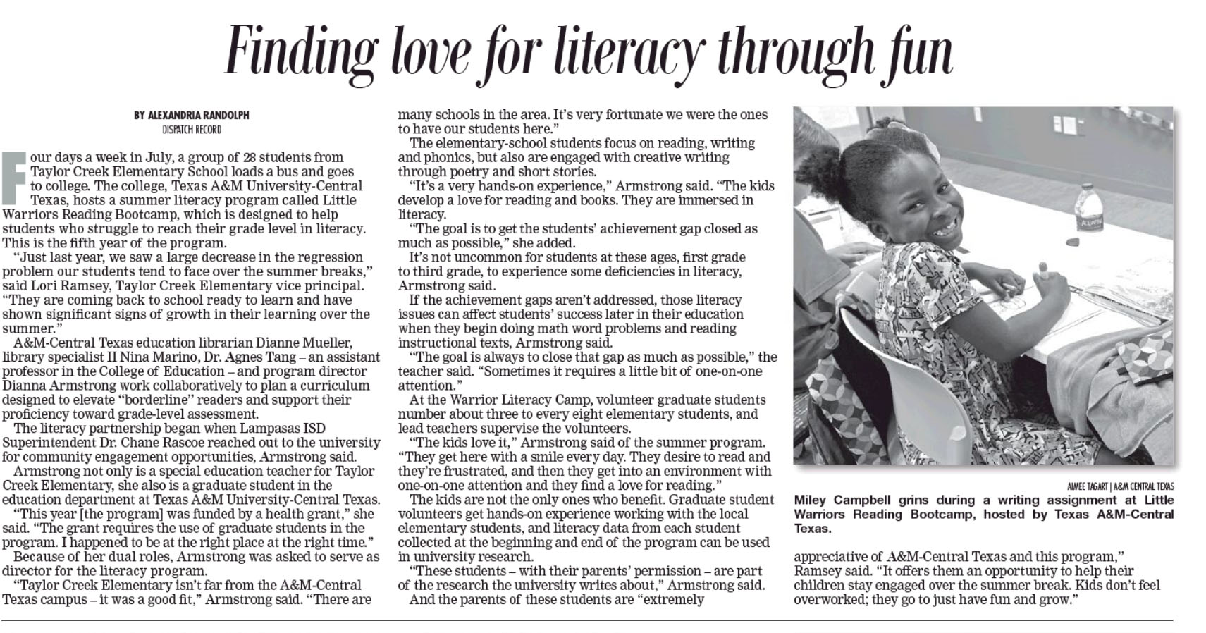 Finding love for literacy through fun