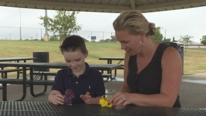 Natalie McGrew and her Son