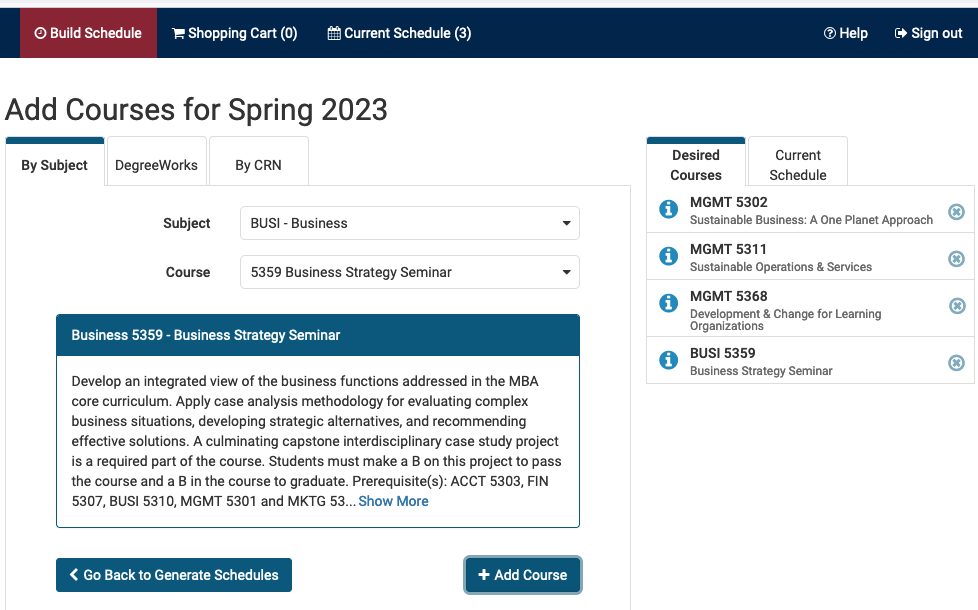 registration term interface