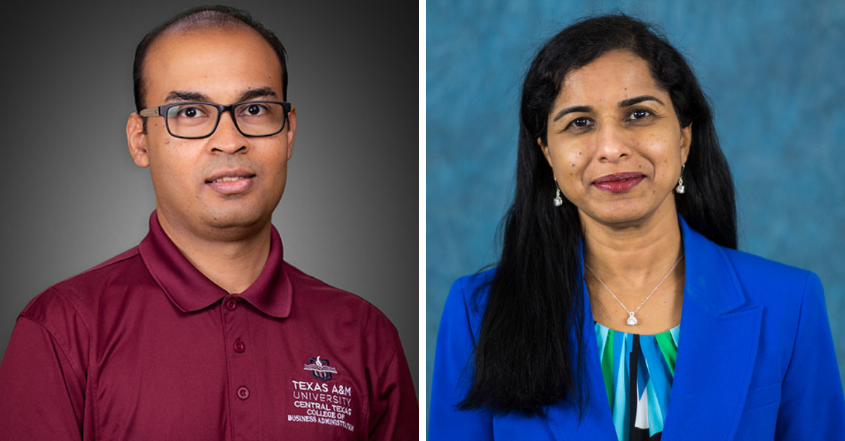 Dr. Abhjiit Nag (left) and Dr. Anitha Chennamaneni (right)