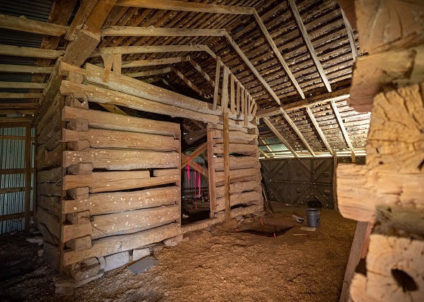 The south cabin inside of the Maxdale Priddy Cabin