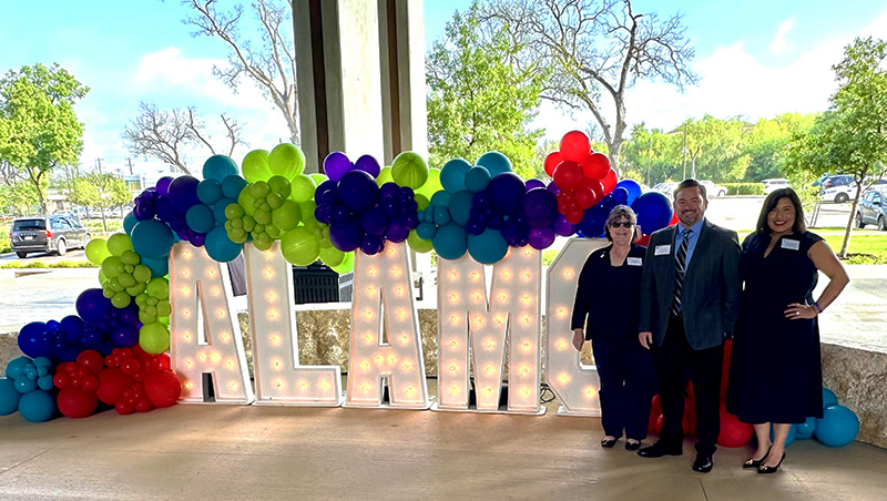 A&M-Central Texas Interim Provost Dr. Kellie Cude, Associate Vice President for Enrollment Management and University Relations Clifton Jones, and Director of Recruitment and Enrollment Services Loida Gonzáles Utley