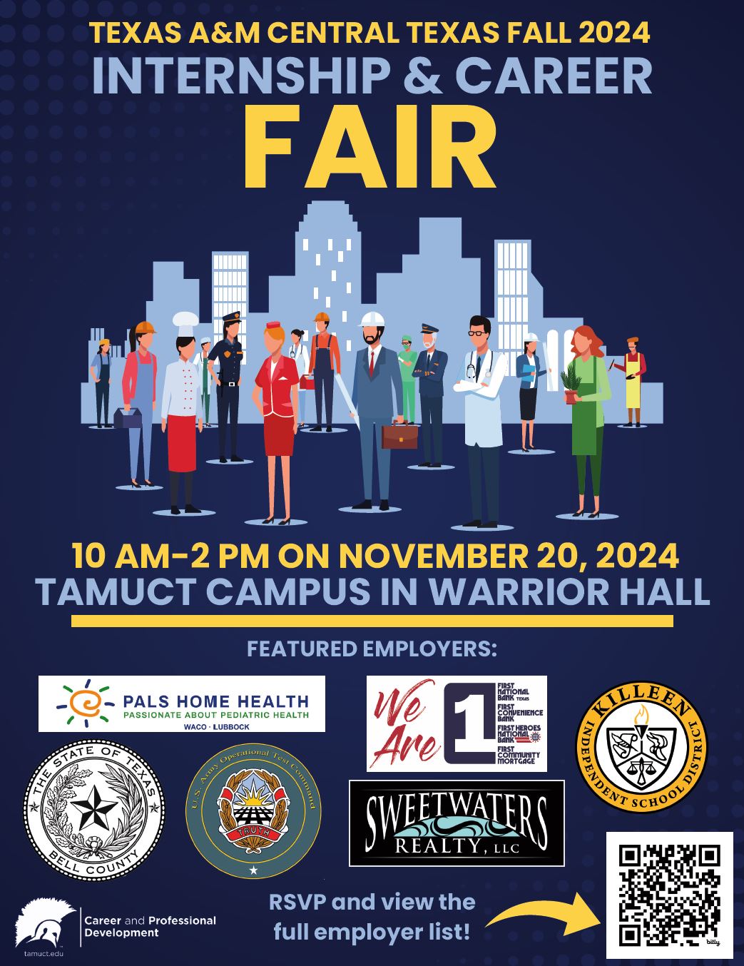 A&M-Central Texas Fall Internship and Career Fair Flyer