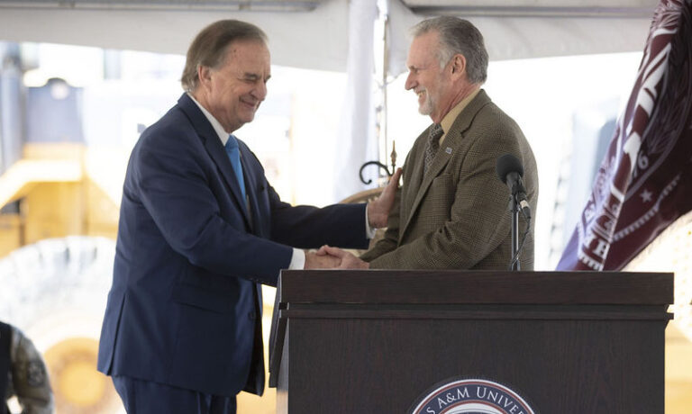 Texas A&M University System Chancellor John Sharp and A&M-Central Texas President Richard Rhodes