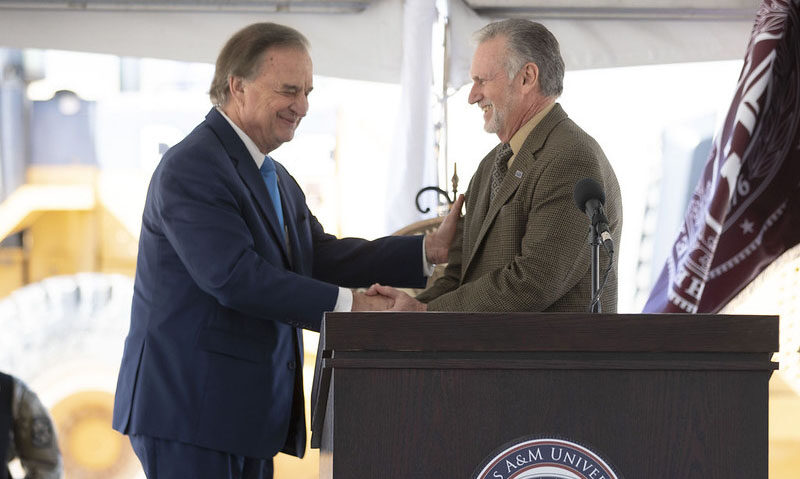 Texas A&M University System Chancellor John Sharp and A&M-Central Texas President Richard Rhodes
