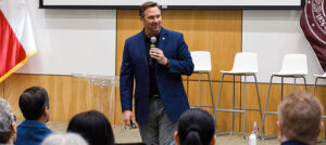 Dr. Mark Milliron speaks at Texas A&M University-Central Texas' spring convocation