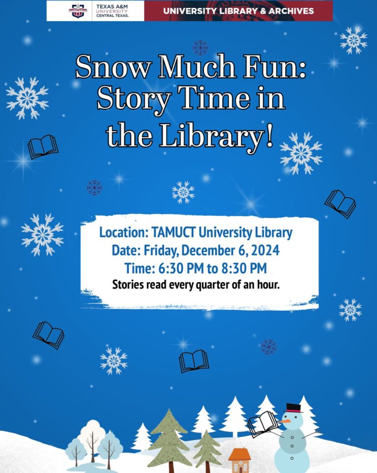 Story Time Snow Much Fun flyer
