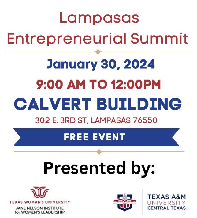 Lampasas Entrepreneurial Summit flyer