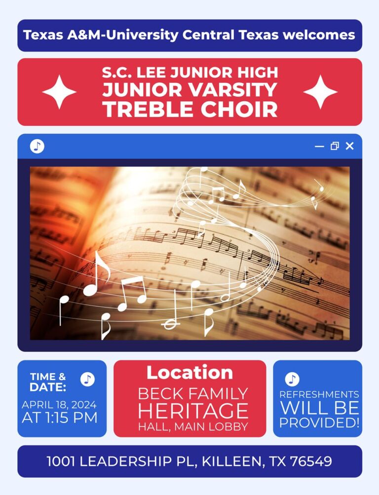 S.C. Lee Junior High Junior Varsity Treble Choir flyer