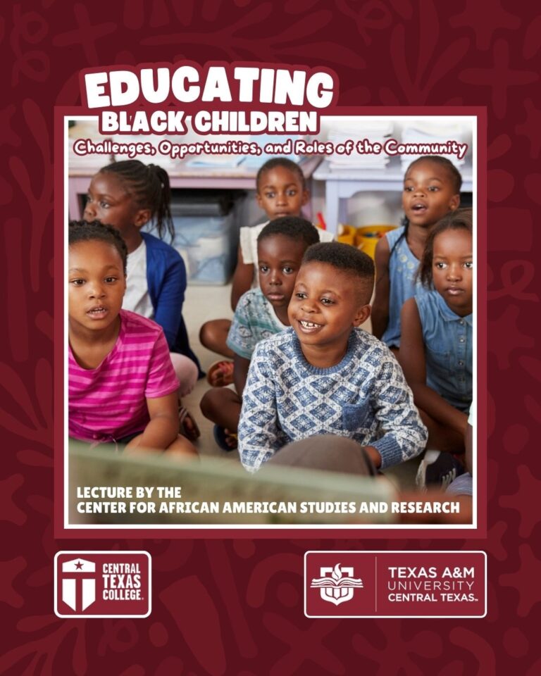 BHM 2024 Lecture Series: Educating Black Children flyer