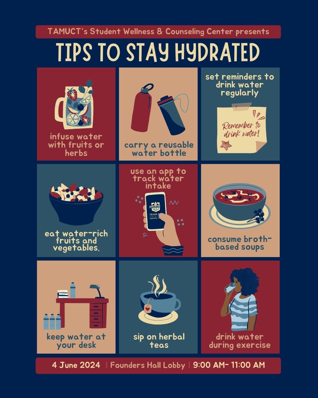 Tips to stay hydrated