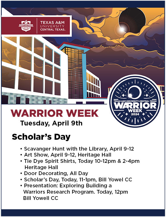 Warrior Week - Tuesday flyer