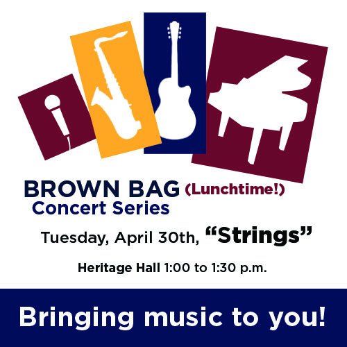 Brown Bag Concert Series "Strings" flyer