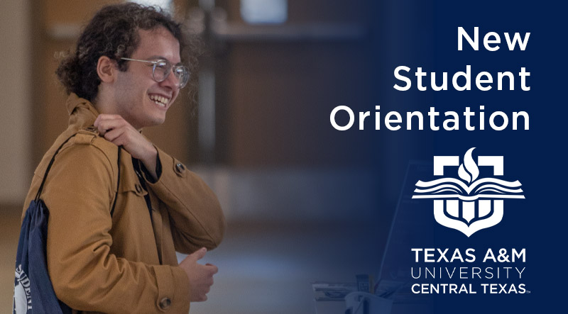 New A&M-Central Texas student Jason Clark and more than four dozen other new students got the low-down on financial aid, student success programs, and the A&M-Central Texas campus during the Spring orientation.