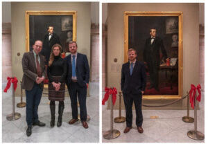Lincoln scholar Ted Widmer, Curator of Collections Mallory Mortillaro, Assistant Professor of English Dr. Stefan Schöberlein. Photos courtesy of Joe Painter and the Hartley Dodge Foundation.