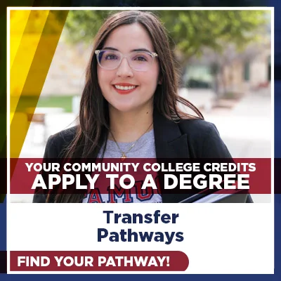Your community college credits apply to a degree. Transfer Pathways