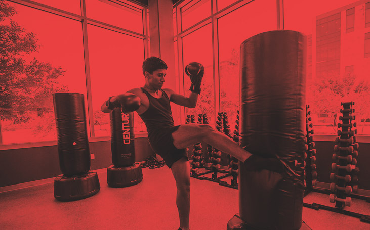 Kickboxing class