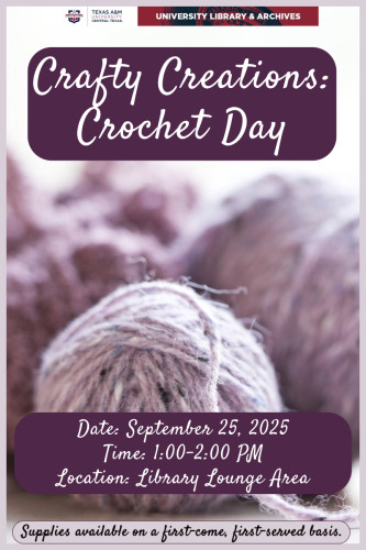 Crafty Creations Crochet Day Poster