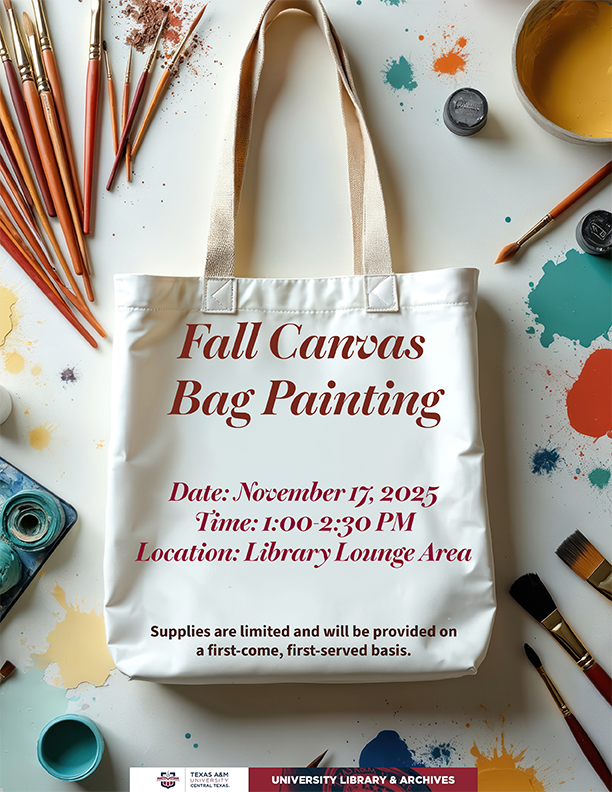 Poster, Fall Bag Painting in the Library