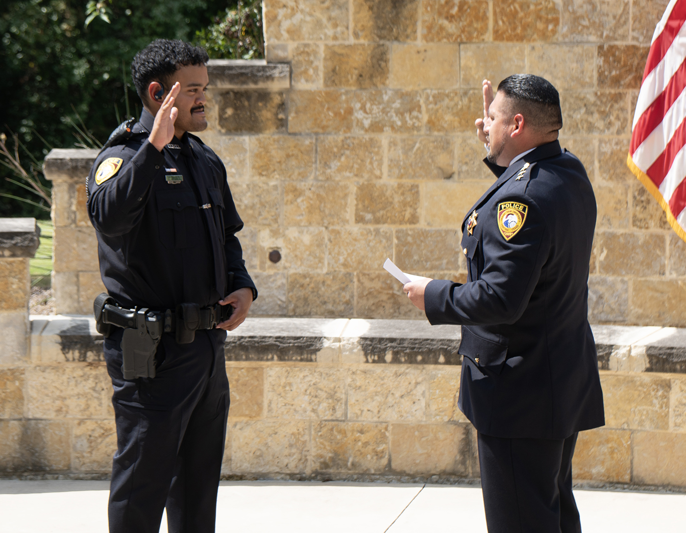 Photo, Gallegos Sworn in as Police Officer