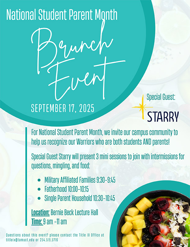 Poster - National Student Parent Month, Brunch Event