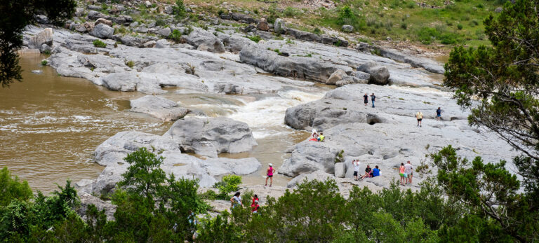 Photo of water falls at Pedernales Falls State Park