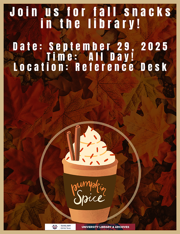 Poster - Fall Snacks in the Library