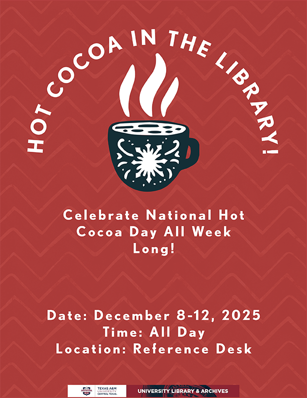 Poster - Hot Cocoa in the Library