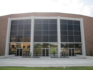 Photo of the front of Temple College Performing Arts Center