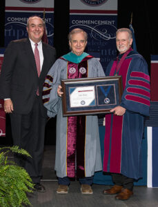 Photo, John Sharp, recipient of the Spring 2025 Leadership Award and longtime chancellor of the Texas A&M University System