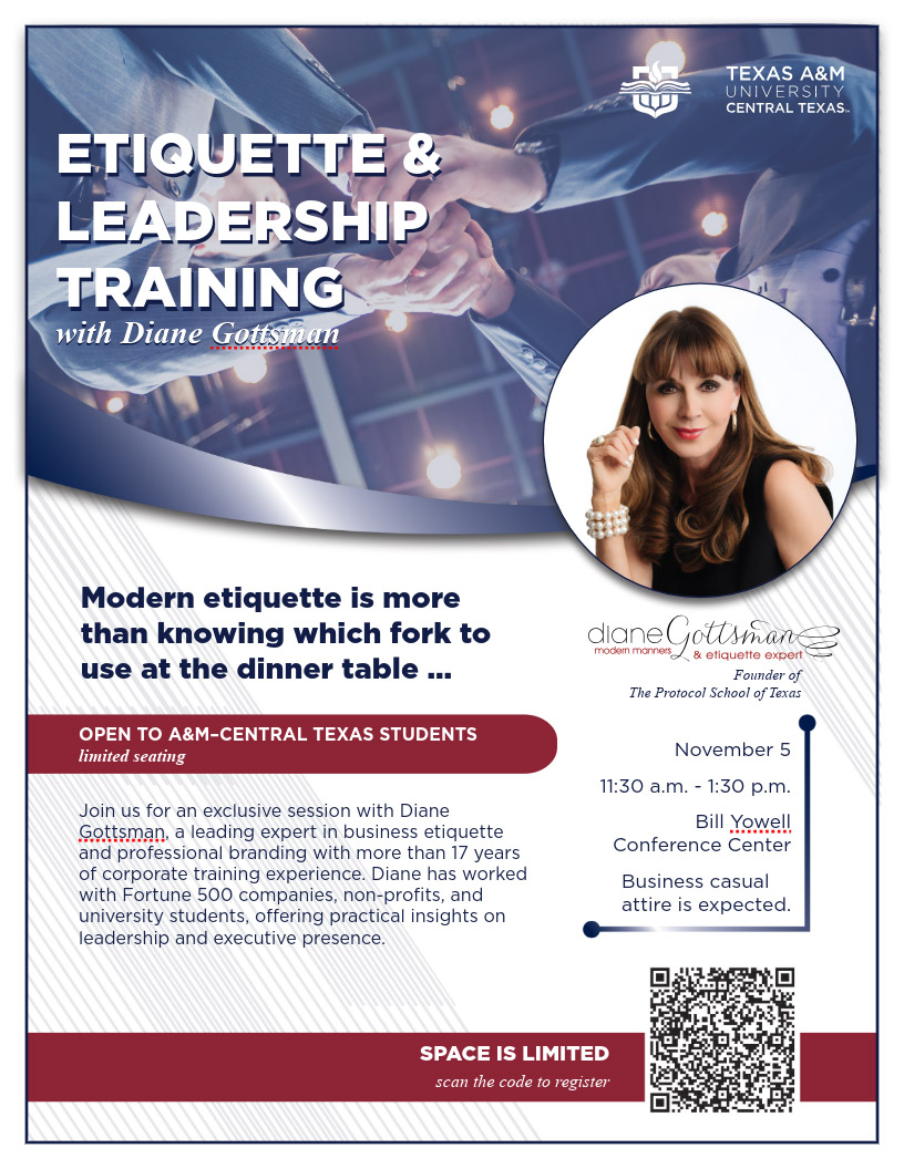 Posted for Etiquette and Leadership event