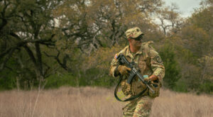 Photo of Killeen resident and A&M-Central Texas U.S. Army ROTC cadet Chris Landry during ROTC field training