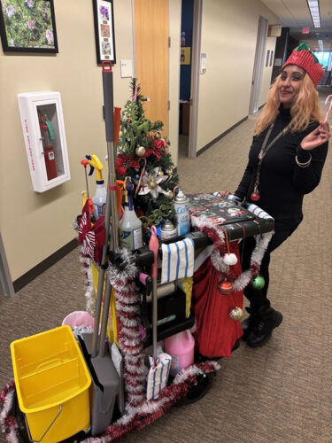 Photo of When Killeen resident, Marcy Maharaj, 34, and her decorated holiday cart