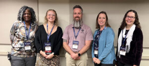 Stephanie Legree-Roberts, Alexandra Penrose, Chad Pettit, Madelynn Shell, and Malin Lilley. Not pictured: Cheryl Scott, Keisha Holman, and Patrice Taylor