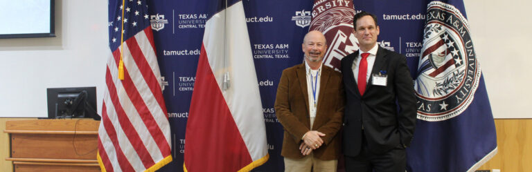 Scott Cooley, left, Senior Staff Attorney for the Texas Children’s Commission, and Brody Burks, Assistant Attorney General of Texas