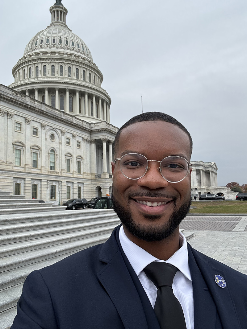 De'Ionte Jones was selected for a prestigious internship in Washington, D.C.