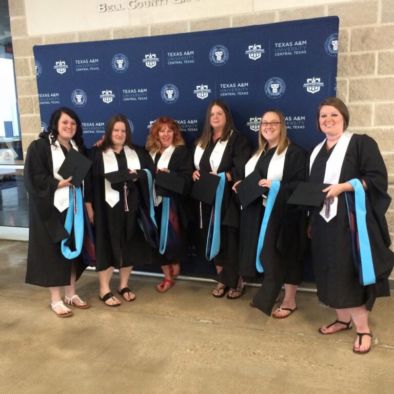 Group Photo: Morris's graduation from college with a master's degree