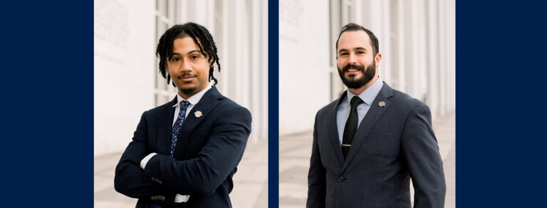 portraits of two young men