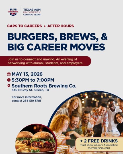 Burgers, Brews & Big Career Moves Event, May 13 @ Southern Roots Brewing Co.