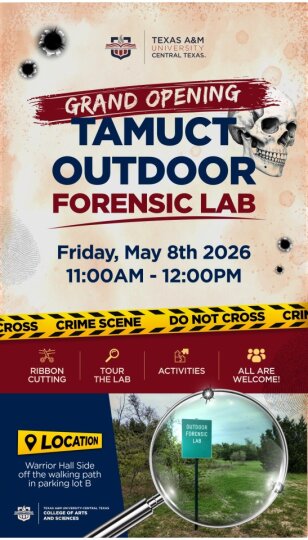 TAMUCT Outdoor Forensic Lab - Grand Opening