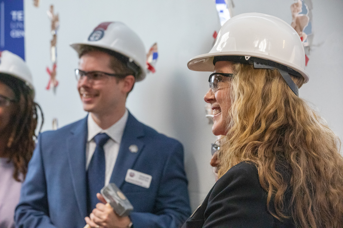 Military Talent Pipeline wall breaking ceremony