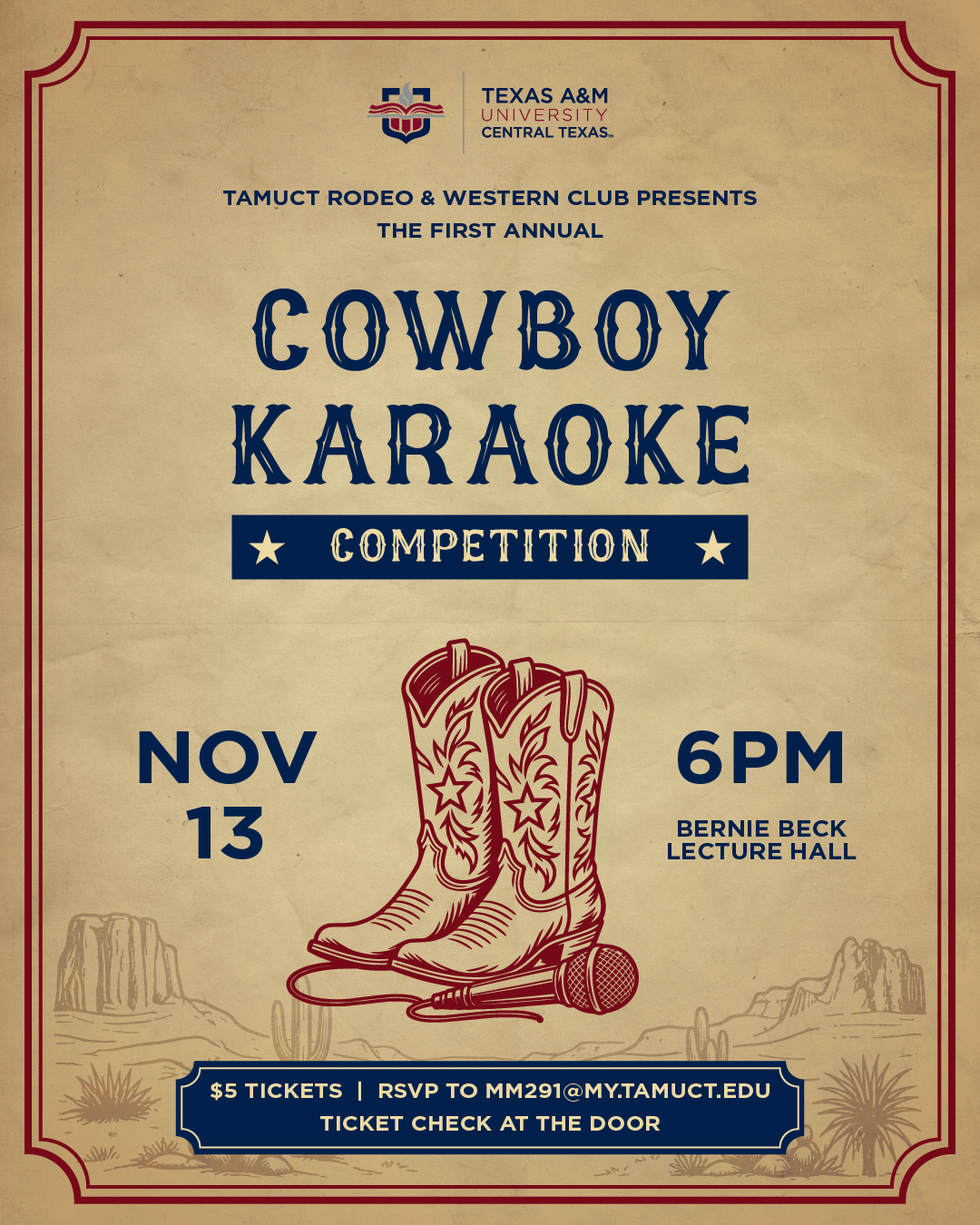 Cowboy Karaoke Event